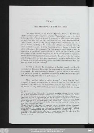 XXVIII The Blessing Of The Waters