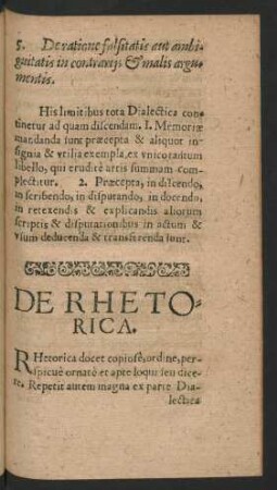De Rhetorica.