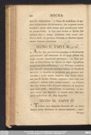 Sectio VI. Caput IV