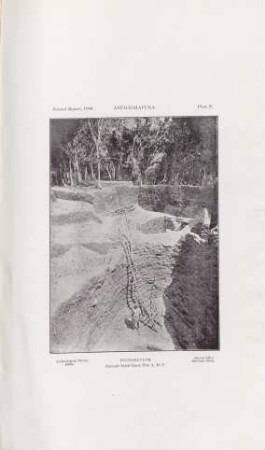 Plate E. Anurádhapura. Puliyankulam. Ancient brick-lined Pits A, B, C