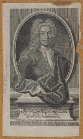 Bildnis des Christian Siegmund Liebe