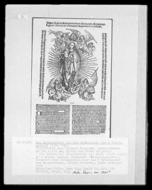Die Muttergottes auf der Mondsichel, von 2 Engeln gekrönt
