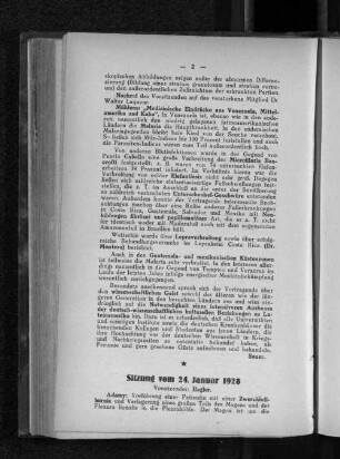 Sitzung vom 24. Januar 1928