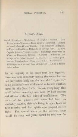 Chap. XXI. Social evenings. - Quaintness of English ...