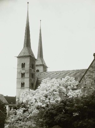 Grimma, Frauenkirche, Ansicht der Türme von Süden