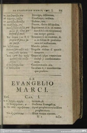 Ex Evangelio Marci