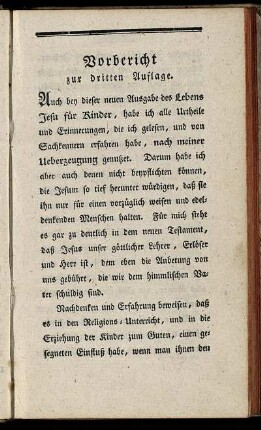 Vorbericht zur dritten Auflage. - Vorbericht zur fünften Auflage.