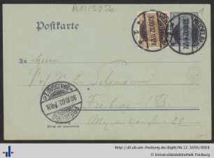 Nachlass L. Schemann (NL 12/3056) : Briefe von Ludwig Wilser an Ludwig Schemann