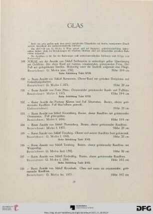 Glas (Nr. 189-217)