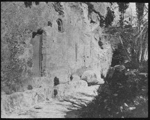 Eingang zum Gordongrab [Jerusalem, ggf. Umgebung]
