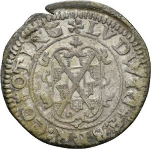 Halbbatzen des Grafen Ludwig Eberhard von Öttingen-Öttingen, 1625