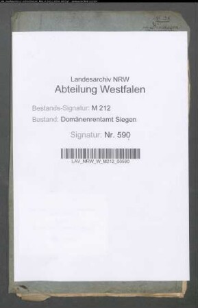 Verkauf von Domänenbesitz in Drolshagen