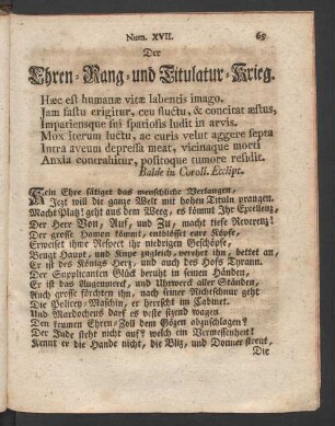 Der Ehren-Rang- und Titulatur-Krieg