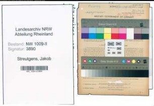 Entnazifizierung Jakob Streutgens , geb. 25.11.1894 (Anstreicher)