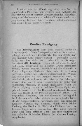 Zweiter Rundgang.