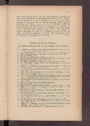 Bücherei-Verzeichnis des deutschen Gebirgsvereines für das Jeschken- und Isergebirge