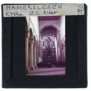 Hamersleben, St. Pankratius : Innenansicht, Altar