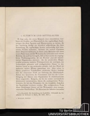 1. Altertum und Mittelalter