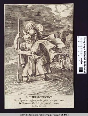 Der hl. Christophorus mit dem Jesuskind.