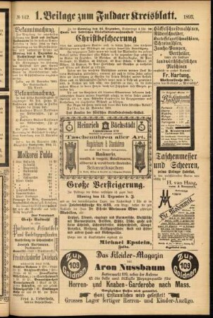 Zweite Ausgabe vom Samstag, den 02. Dezember 1893.