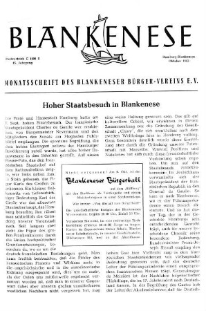 Hoher Staatsbesuch in Blankenese