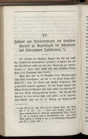 Dänemark. Kap. XV.