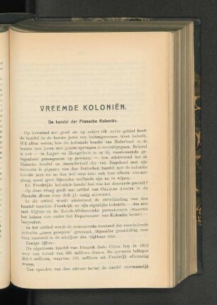 Vreemde Koloniën, door H. D.