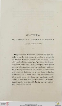 Chapitre V: Villes antiques sur les plateau du Xéroméros