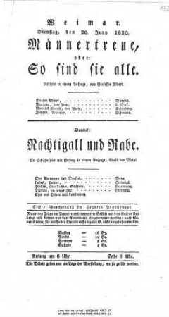 Nachtigall und Rabe