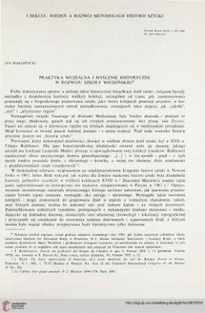 16: Praktyka muzealna i myślenie historyczne w rozwoju szkoły wiedeńskiej