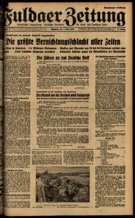 Ausgabe vom Mittwoch, den 05. Juni 1940.
