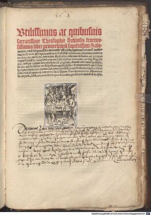 Utilissimus ... Liber proverbiorum S. Salomonis