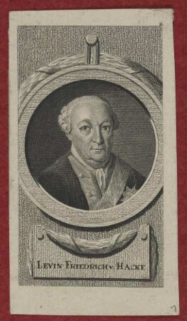 Bildnis des Levin Friedrich von Hacke