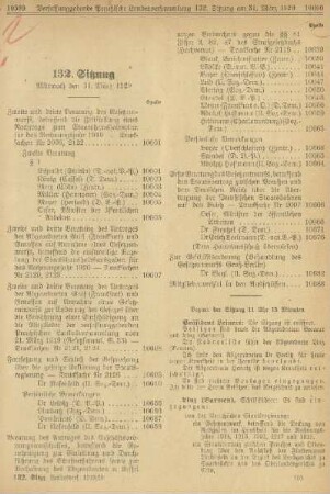 132. Sitzung. Mittwoch den 31. März 1920