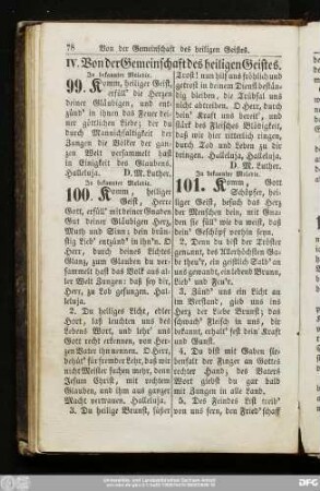 IV. Von der Gemeinschaft des heiligen Geistes.