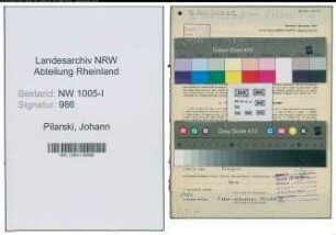 Entnazifizierung Johann Pilarski , geb. 27.12.1901 (Vorarbeiter)