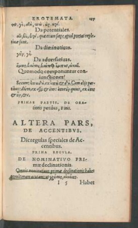 Altera Pars, De Accentibus.