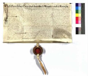 Schuldbrief des Georg Rüdinger und seiner Frau Maria zu Mergentheim