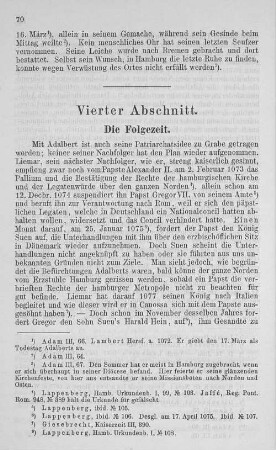 Vierter Abschnitt. Die Folgezeit.
