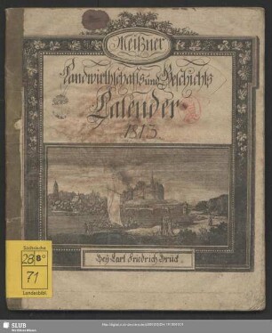 1813: Meißner Landwirthschafts- und Geschichts-Calender