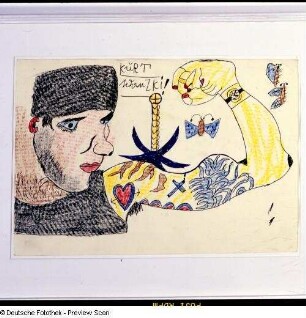 Ohne Titel : Ohne Titel. Mischtechnik. Ausstellung: Kurt Wanski. Arbeiten auf Papier, 10.01.-02.03.2003