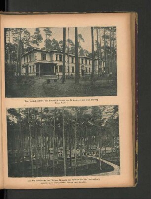 Die Volksheilstätte des Rothen Kreuzes am Grabowsee bei Oranienburg. Neuer Pavillon.