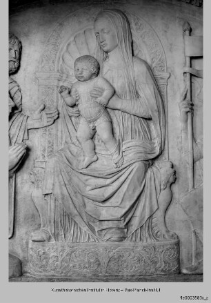 Grabmal des Dogen Niccolò Marcello : Der Doge Niccolò Marcello vor Maria und dem Christuskind