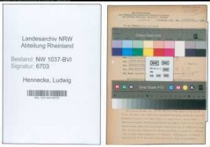 Entnazifizierung Ludwig Hennecke , geb. 29.06.1905 (Studienrat)