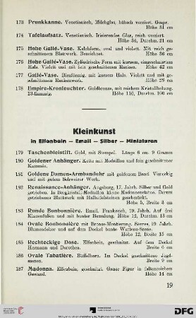 Kleinkunst (Nr. 179-530)