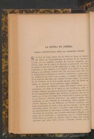 Ligeras consideraciones sobre sus tendencias actuales