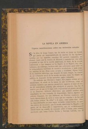 Ligeras consideraciones sobre sus tendencias actuales