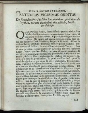 Articulus Vigesimus Quintus.