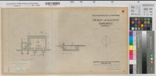 Münster (Münster) ehem. Train-Kaserne, Dahlweg Gebäude 7 Keller 1960 1 : 100 29,5 x 58 Zeichnung Finanzbauamt Münster-Ost