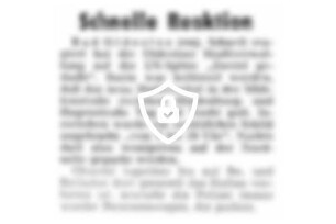 Schnelle Reaktion